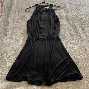 BCBGeneration high-neck black dress with cutout